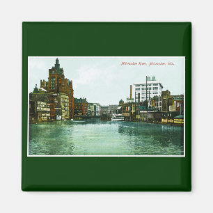 Milwaukee-Fluss, Milwaukee, Wisconsin Magnet