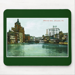 Milwaukee-Fluss, Milwaukee, Wisconsin Mousepad