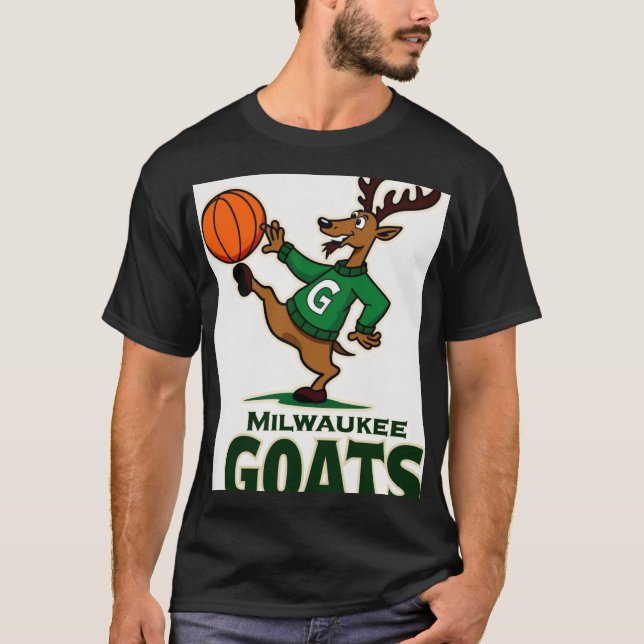 "Milwaukee Goats Vintages Sportlogo" T-Shirt (Vorderseite)