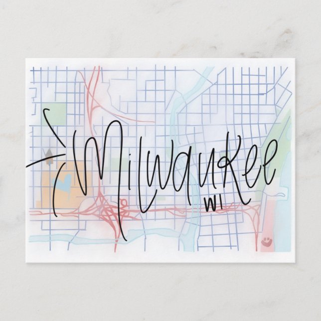 Milwaukee Grußkarte Postkarte (Vorderseite)