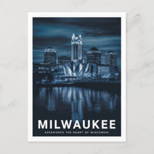 Milwaukee Harbour, Wisconsin Postkarte