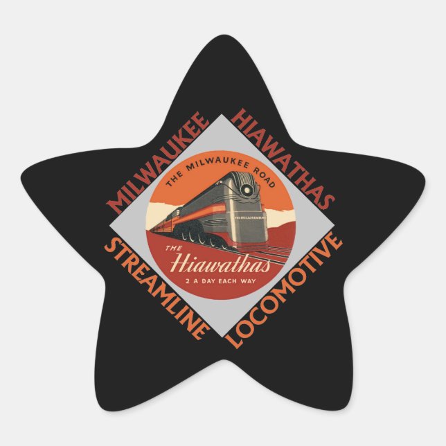 Milwaukee Hiawatha Railway Stern-Aufkleber (Vorderseite)