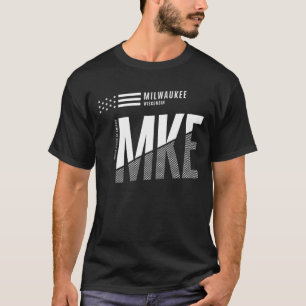 Milwaukee MKE Classic Modern Style Wisconsin Staat T-Shirt