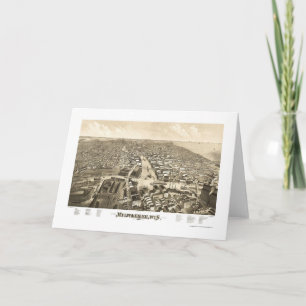 Milwaukee, panoramische Karte WI - 1879