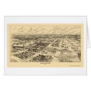 Milwaukee, panoramische Karte WI - 1906