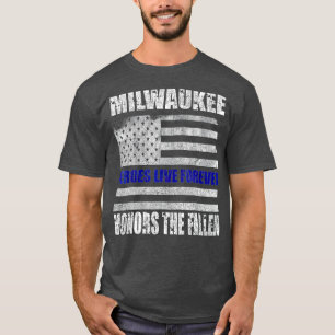 Milwaukee Police Memorial Geschenk für die Offizie T-Shirt