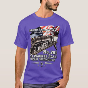 Milwaukee Road 261 Dampflokomotive T-Shirt