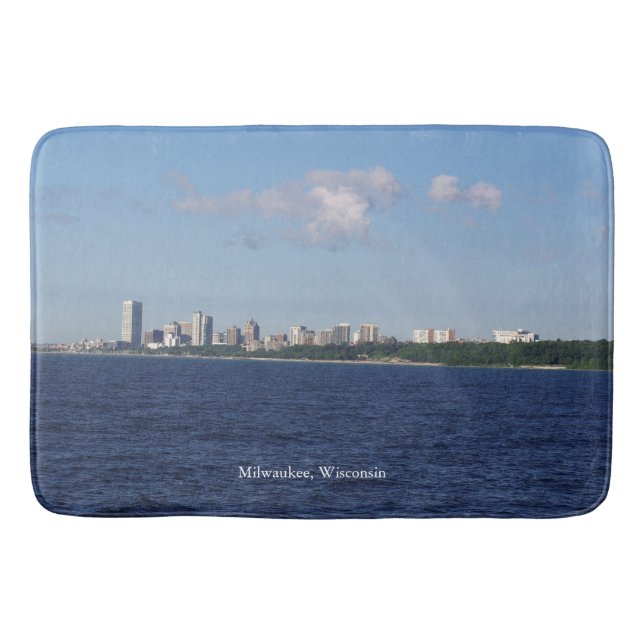 Milwaukee Skyline bathmat Badematte (Vorderseite)