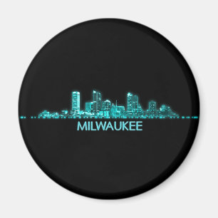 Milwaukee Skyline Magnet