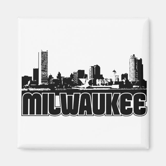 Milwaukee Skyline Magnet (Vorne)