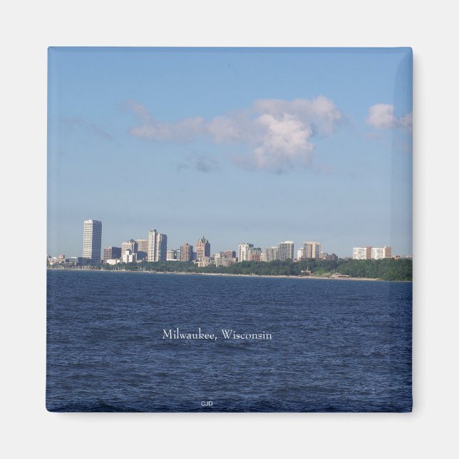 Milwaukee Skyline-Magnet Magnet (Vorne)