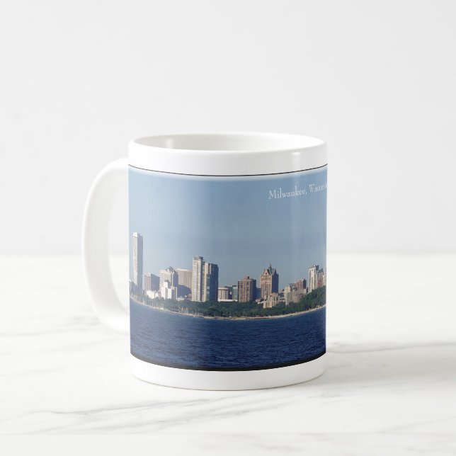 Milwaukee Skyline-Tasse Kaffeetasse (Vorderseite Links)