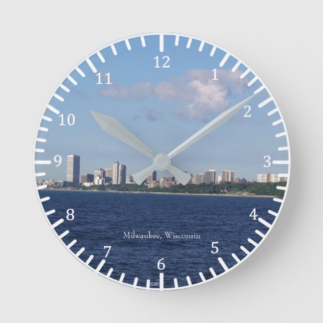 Milwaukee Skyline Uhr (Vorderseite)