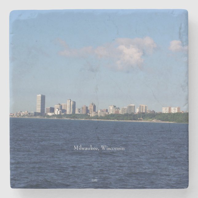 Milwaukee Skyline Untersetzer (Vorderseite)