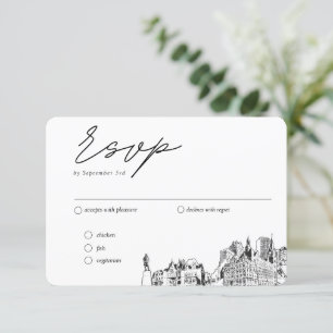Milwaukee Wedding Traditionelle UAWG Meal Optionen Begleitkarte