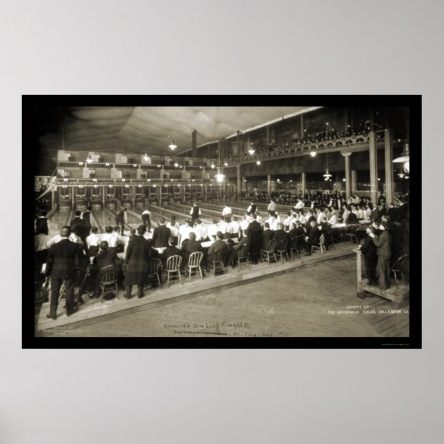 Milwaukee,WI Bowling 2 Foto 1905 Poster (Vorne)