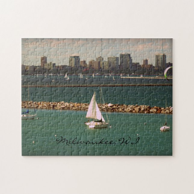 Milwaukee, WI-Skyline Puzzle (Horizontal)