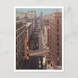 Milwaukee WI, Wisconsin Ave Vintage Inspiriert Postkarte