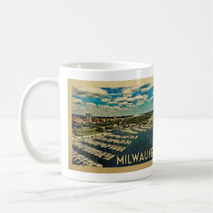 Milwaukee Wisconsin Coffee Tasse Vintage Travel