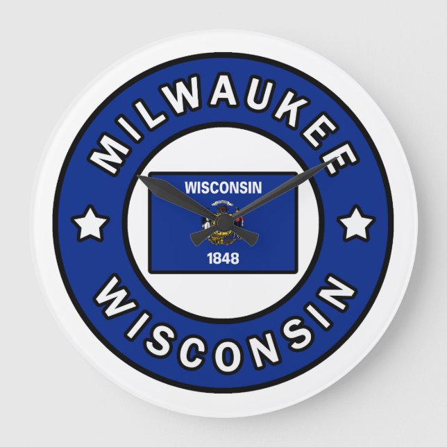Milwaukee Wisconsin Große Wanduhr (Vorderseite)