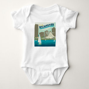 Milwaukee Wisconsin Harbour Stadt Brew Baby Strampler