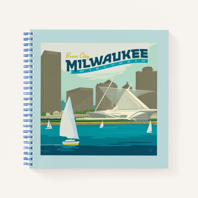 Milwaukee Wisconsin Harbour | Stadt Brew Notizbuch (Vorderseite)