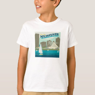 Milwaukee Wisconsin Harbour   Stadt Brew T-Shirt