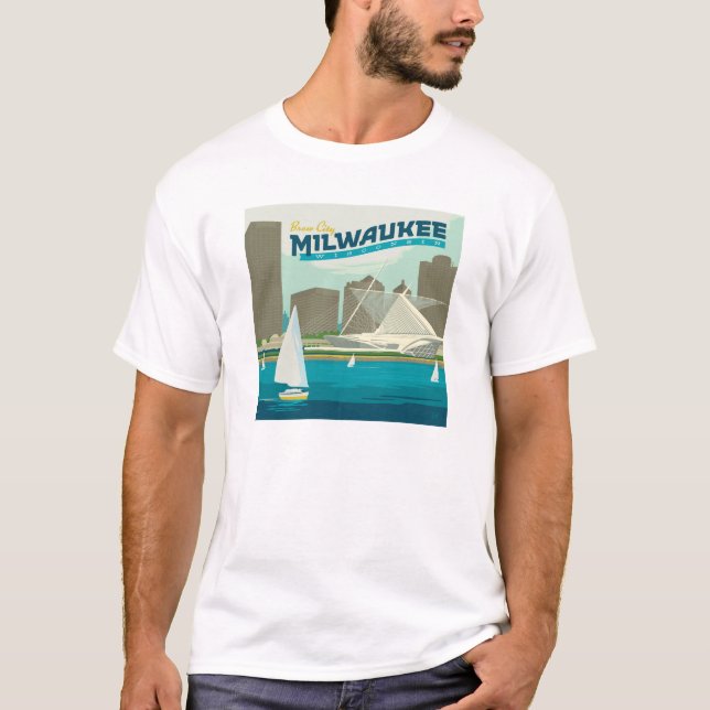 Milwaukee Wisconsin Harbour | Stadt Brew T-Shirt (Vorderseite)