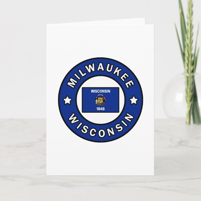 Milwaukee Wisconsin Karte (Vorderseite)