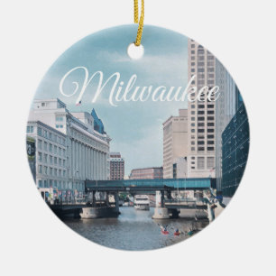 Milwaukee Wisconsin Keramik Ornament