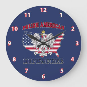 Milwaukee Wisconsin Polnisch Große Wanduhr