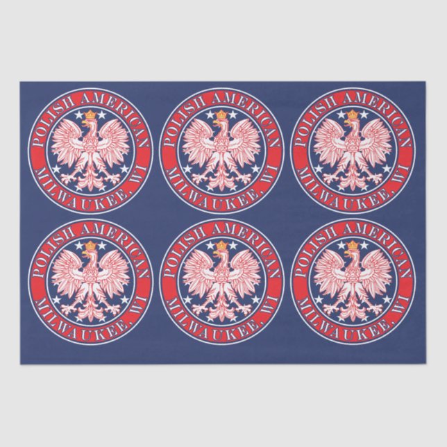 Milwaukee Wisconsin Polnisch Seidenpapier (Vorderseite)