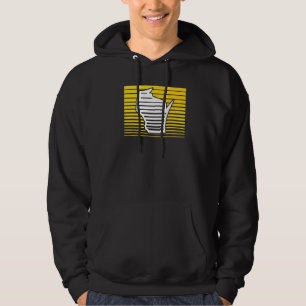 Milwaukee Wisconsin Retro-Farbverlauf-Streifen Hoodie