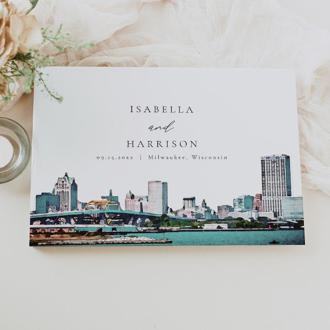 MILWAUKEE Wisconsin Skyline Destination Travel Gästebuch (Von Creator hochgeladen)