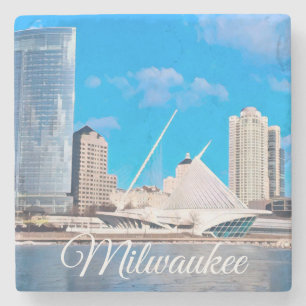 Milwaukee Wisconsin Skyline Steinuntersetzer