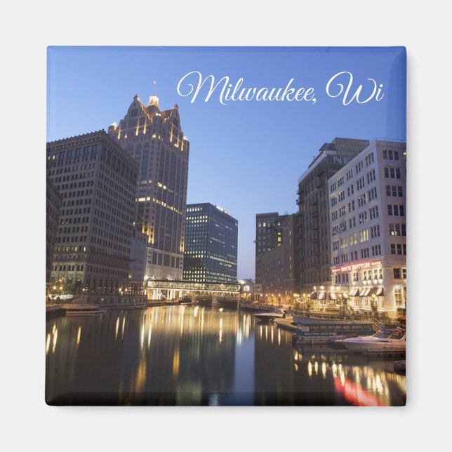 Milwaukee, Wisconsin Souvenir Keepake Magnet (Vorne)