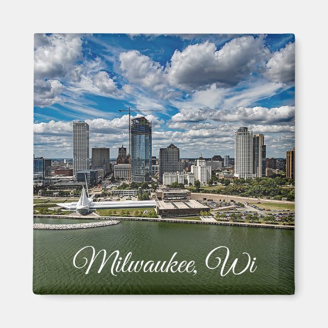 Milwaukee, Wisconsin Souvenir Keepake Magnet (Vorne)