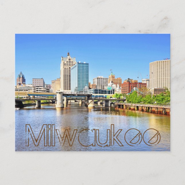 Milwaukee, Wisconsin, USA Postkarte (Vorderseite)
