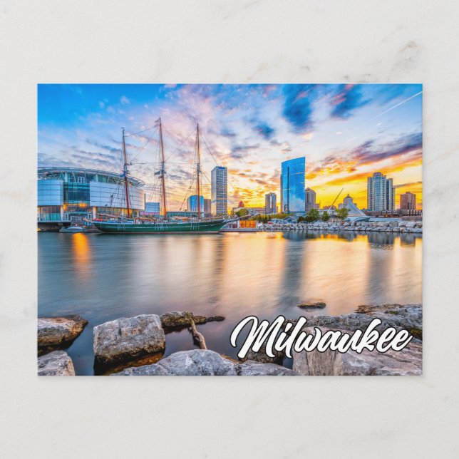 Milwaukee, Wisconsin, USA Postkarte (Vorderseite)