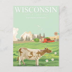 Milwaukee Wisconsin Vintage Travel usa Postkarte