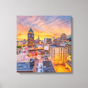 Milwaukee Wisconsin Wrapped Canvas 16,80 X 17,50" Leinwanddruck
