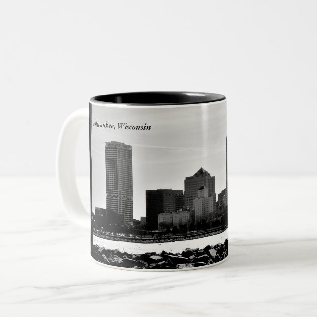 Milwaukee, Wisconsin Zweifarbige Tasse (Vorderseite Links)