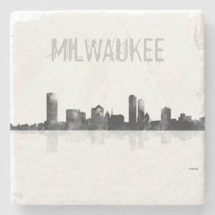 MILWAUKEE, WISCONSON SKYLINE STEINUNTERSETZER