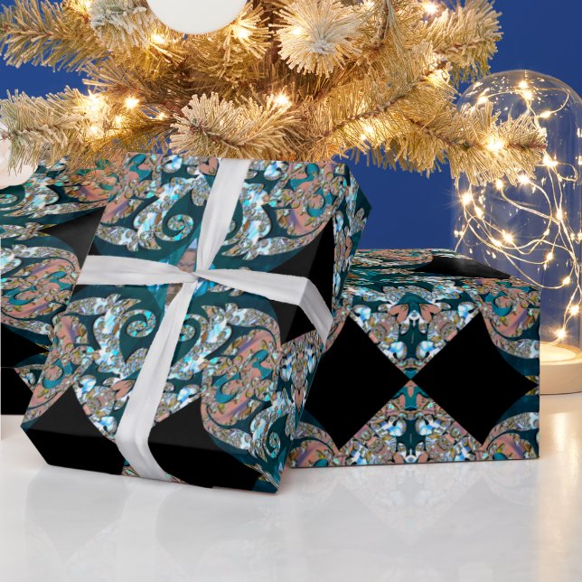 Milyroyce Weihnachten Barockmuster Geschenkpapier (Feiertage)