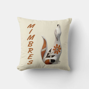 Mimbres Coyote Art Pillow Kissen