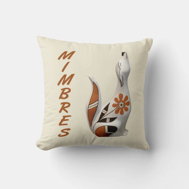 Mimbres Coyote Art Pillow Kissen (Vorderseite)