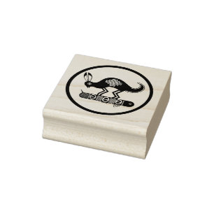 Mimbres-Hasen-Design-Stempel Gummistempel
