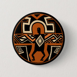 Mimbres Krieger Button