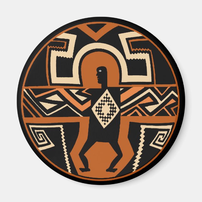 Mimbres Krieger Magnet (Vorne)