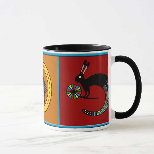 Mimbres Kultur-mythologische Tasse (Rechts)